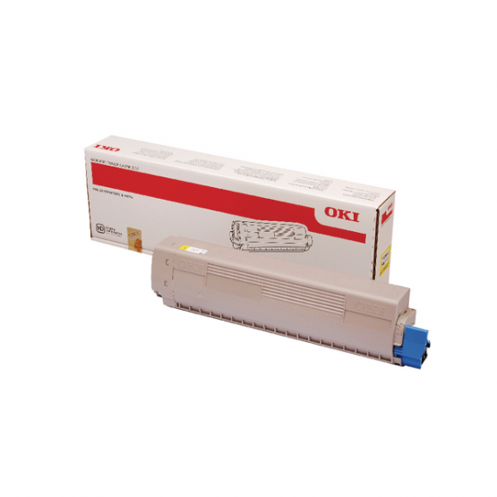 Oki MC853/873 Yellow Original Toner Cartridge (45862837) 